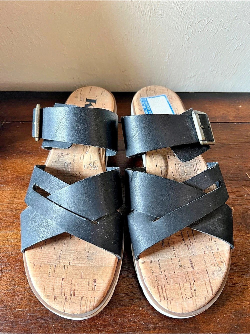 Korks Ease Slip on SandalsBlack Women's Sz 7